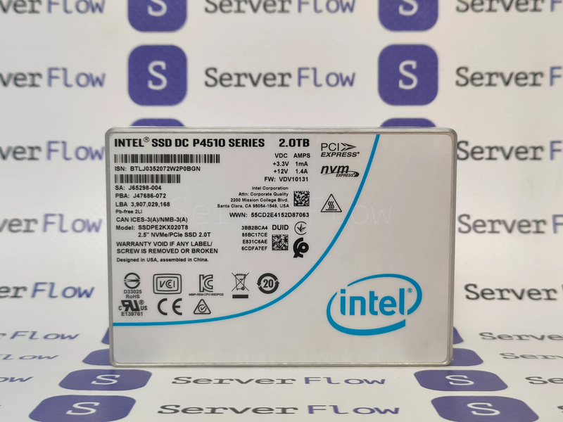 SSD-накопитель Intel DC P4510 2TB 2.5" [SSDPE2KX020T801] 1