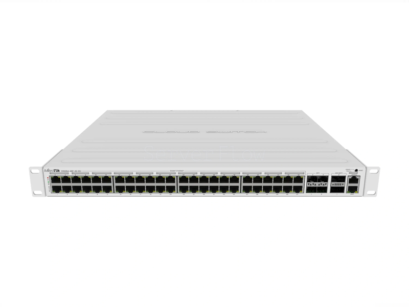 Коммутатор MikroTik CRS354-48P-4S+2Q+RM (48x RJ45 1 Гбит/с, 4x SFP+ 10 Гбит/с, 2x QSFP+ 40 Гбит/с)