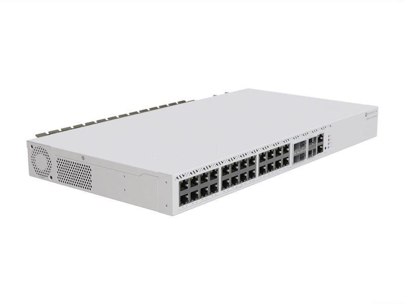 Коммутатор MikroTik CRS326-4C+20G+2Q+RM (20x RJ45 2.5 Гбит/с, 4x Combo RJ45 2.5 Гбит/с/SFP+ 10 Гбит/с, 2x QSFP+ 40 Гбит/с) 2