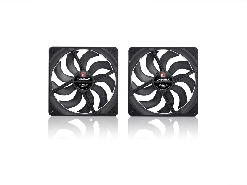 Комплект вентиляторов Noctua NF-A14x25 G2 PWM Sx2-PP chromax.black 140mm 2