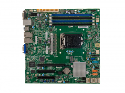 Материнская плата Supermicro X11SSH-F (Micro-ATX, LGA1151, 4 DIMM) [MBD-X11SSH-F]