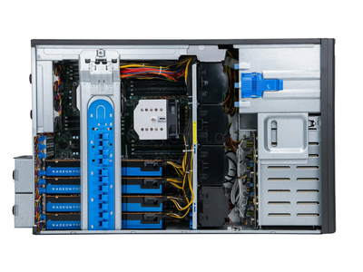 Supermicro 747BTQ-R2K04B (4× Radeon Pro WX8200 8GB, 2× Xeon E5 2697v4, RAM 256GB)