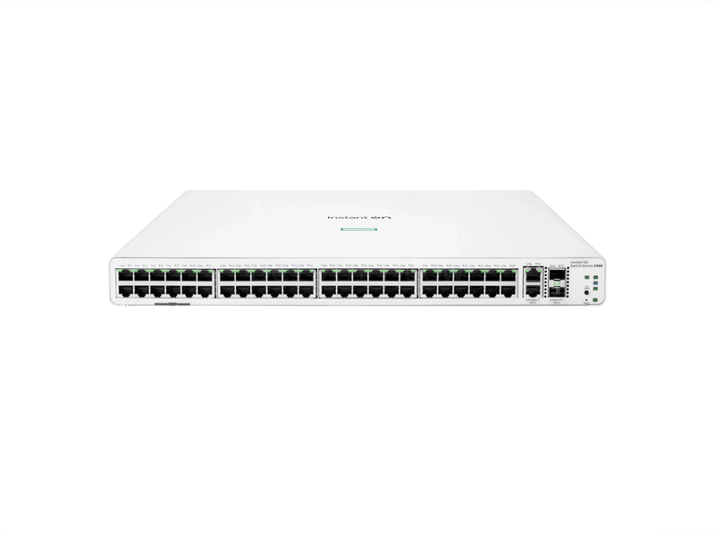 Коммутатор HPE Networking Instant On 1960 48G (50x RJ-45 1 Гбит/с, 2x SFP+ 10 Гбит/с) [JL808A]