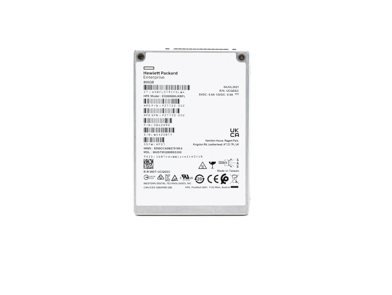 SSD-накопитель HPE 800GB 2.5" SAS 12Gb/s [EO000800JXBFL]