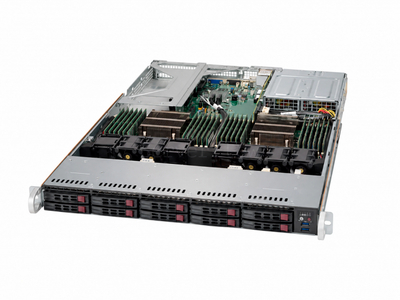 Серверная платформа Supermicro SuperServer 1028U-TNRT+ 1U 10SFF (2х U.2, 2x 750W, 2x LGA2011-3)
