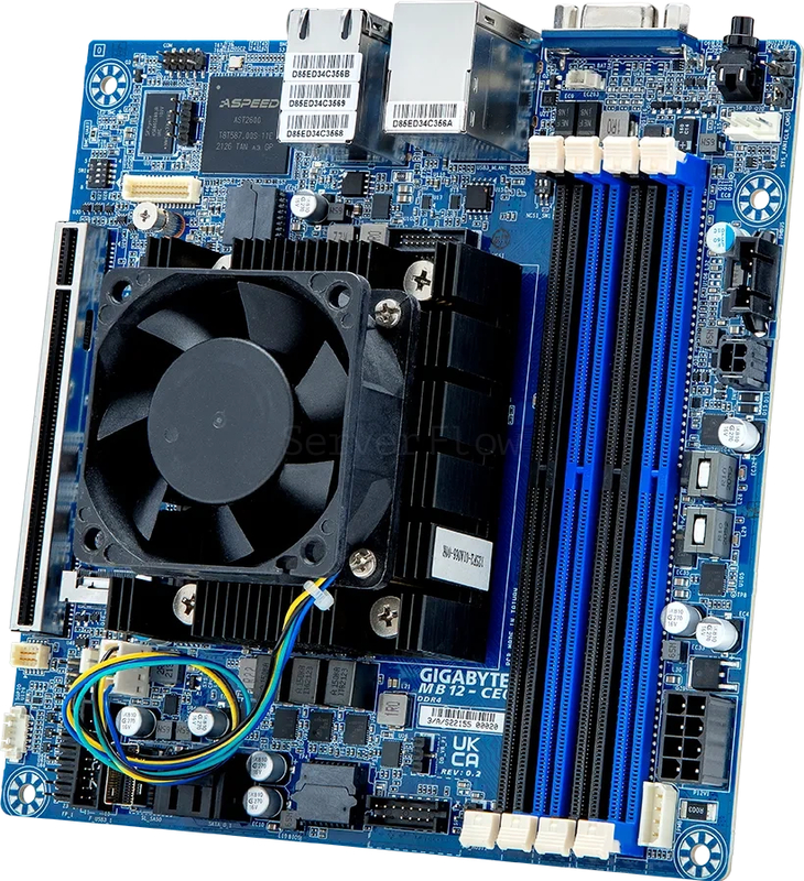 Материнская плата Gigabyte MB12-CE0 Rev 100 (Mini-ITX, FCBGA2227, 4 DIMM) 1