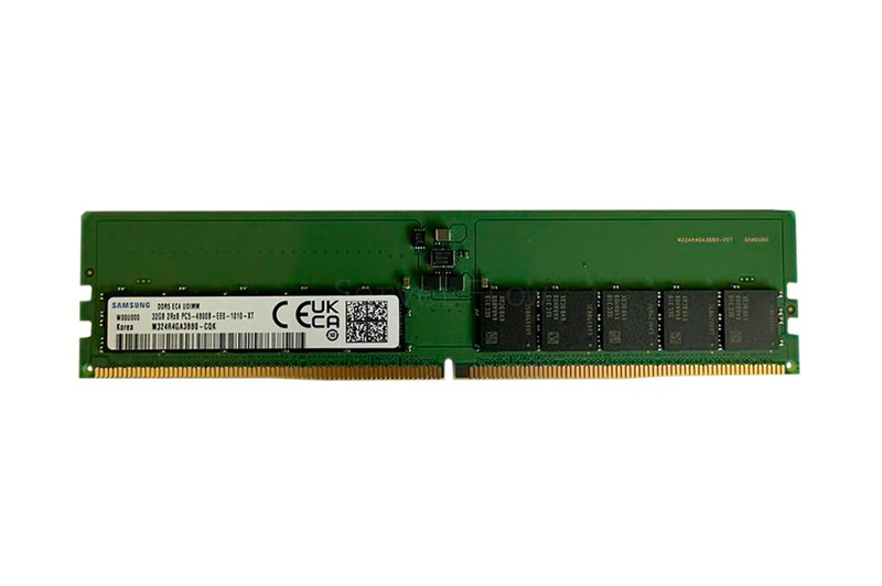 Оперативная память 32GB DDR5 ECC UDIMM Samsung 4800Mhz 2Rx8 [M324R4GA3BB0-CQK]