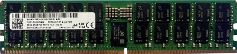 Оперативная память 96GB DDR5 ECC REG Micron 5600Mhz 2Rx4 [MTC36F204WS1PC56BB1]