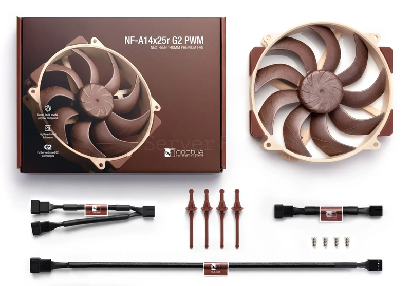 Комплект вентиляторов Noctua NF-A14x25r G2 PWM 140mm 3