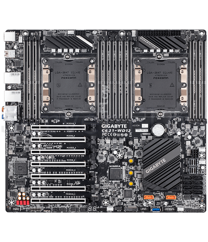 Материнская плата GIGABYTE C621-WD12 (EEB, 2x LGA3647, 12 DIMM)