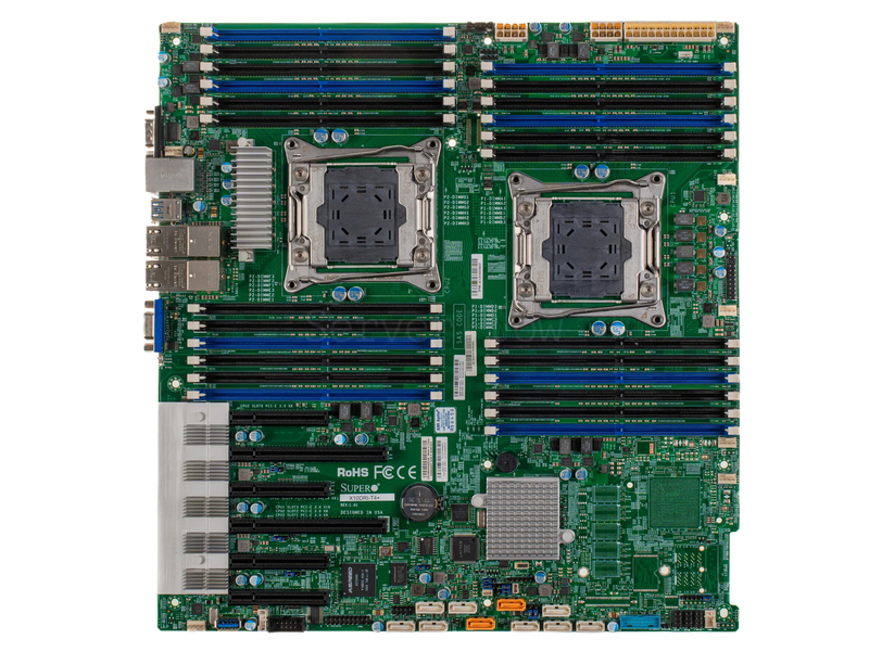 Материнская плата Supermicro X10DRi-T4+ (EE-ATX, 2х LGA2011-3, 24 DIMM)