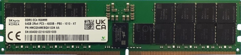 Оперативная память 64GB DDR5 ECC REG SK Hynix 4800Mhz 2Rx4 [HMCG94MEBQA]