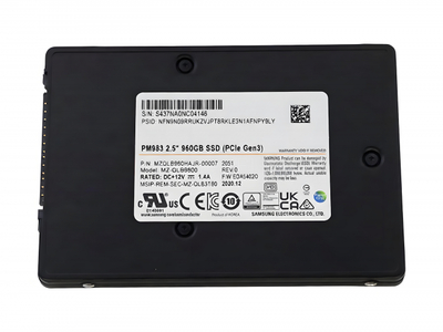 SSD-накопитель Samsung PM983 960GB 2.5" U.2 6Gb/s [MZ1L2960HCIR-00A07]