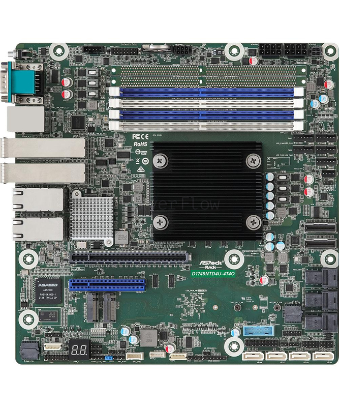 Материнская плата ASRock Rack D1749NTD4U-4T4O (Micro-ATX, FCBGA2227, 4 DIMM)