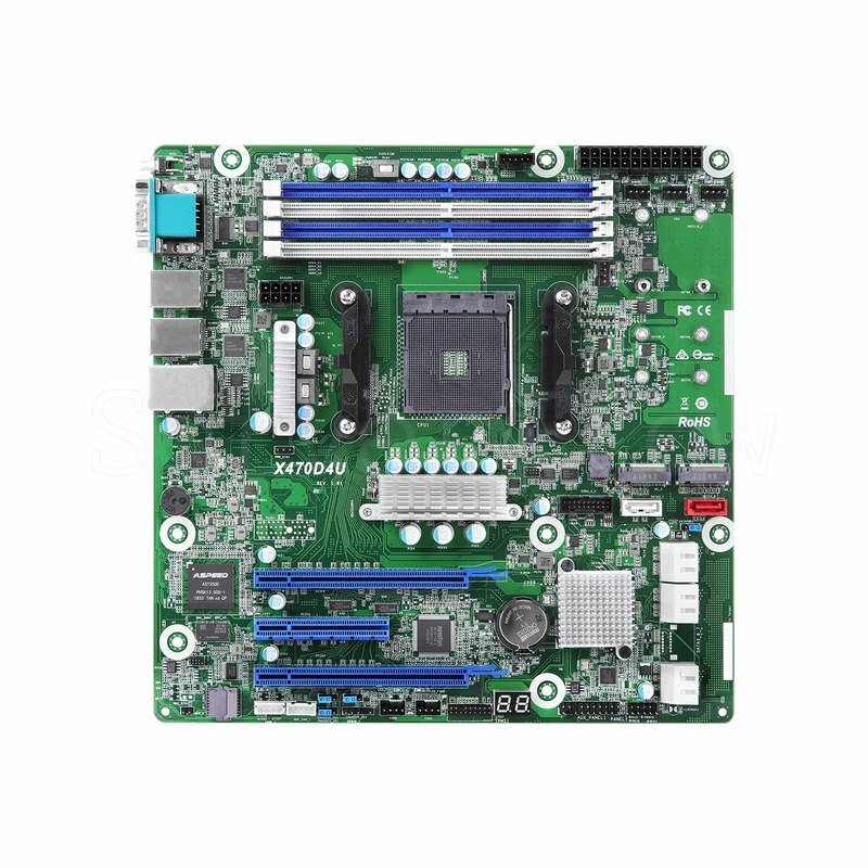Материнская плата ASRock X470D4U (Micro-ATX, AM4, 4 DIMM)