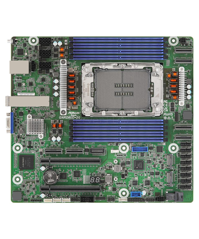 Материнская плата ASRock Rack GNRD8UD-2Q (Deep Micro-ATX, LGA4710, 8 DIMM)