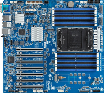 Материнская плата Gigabyte MS33-AR1 Rev 1.x/3.x (E-ATX, LGA4677, 16 DIMM)