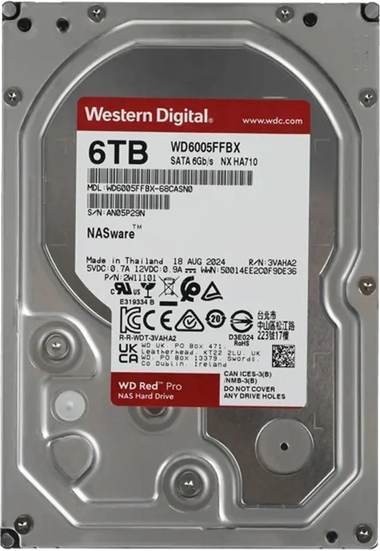 Жесткий диск WD Red Pro 6TB 3.5" SATA 6GB/s [WD6005FFBX]