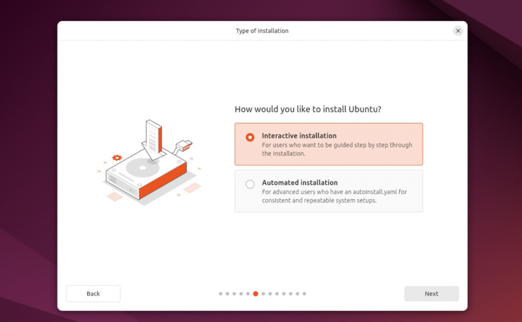 Выбор способа установки Ubuntu