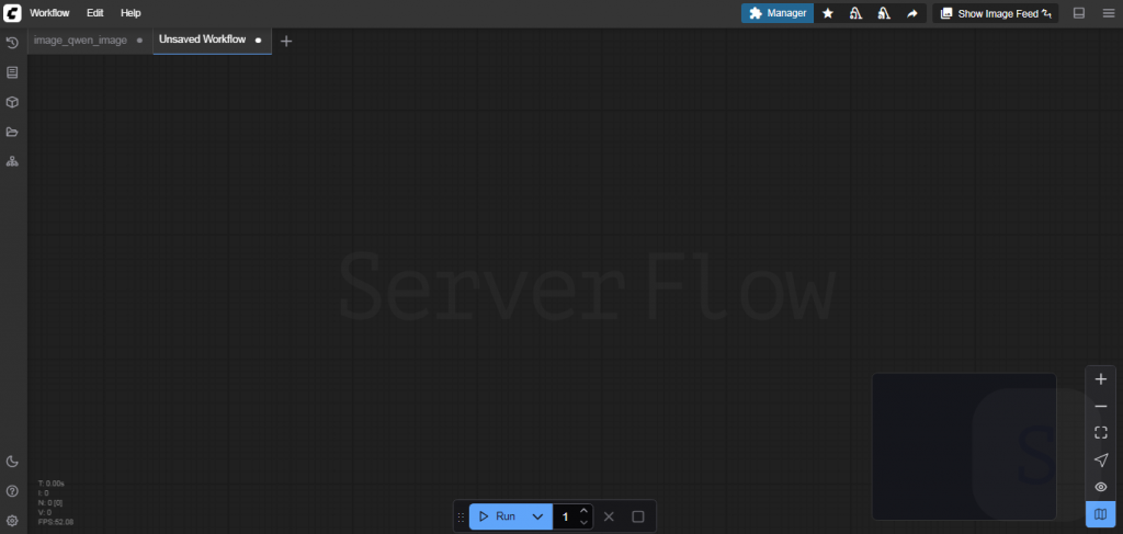 Рабочее пространство ComfyUI