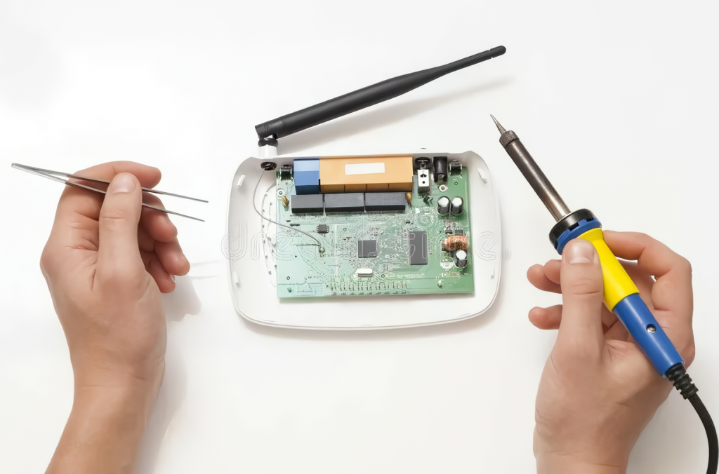 Диагностика и ремонт разобранного маршрутизатора