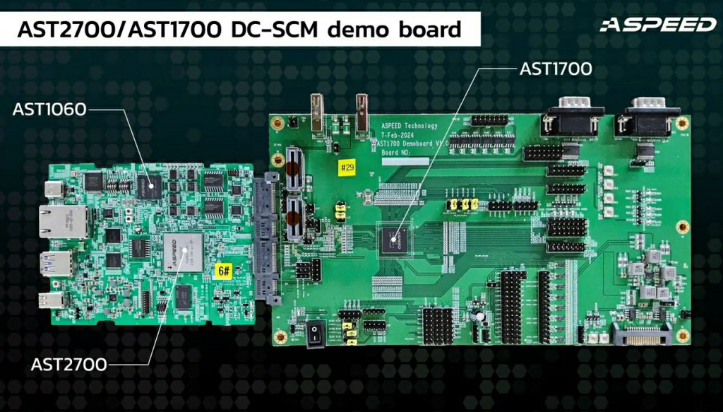 Контроллеры AST2700 и AST1700 на материнской плате