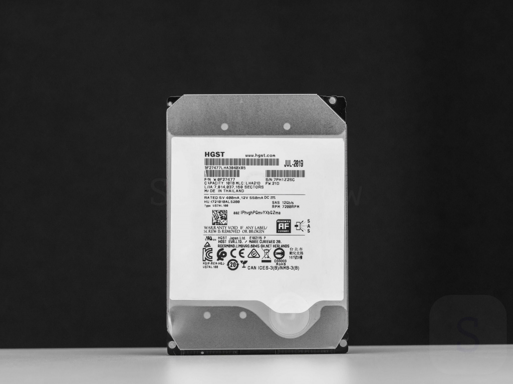 HDD HGST Ultrastar 18 ТБ с гелиевым наполнением на базе технологии PMR