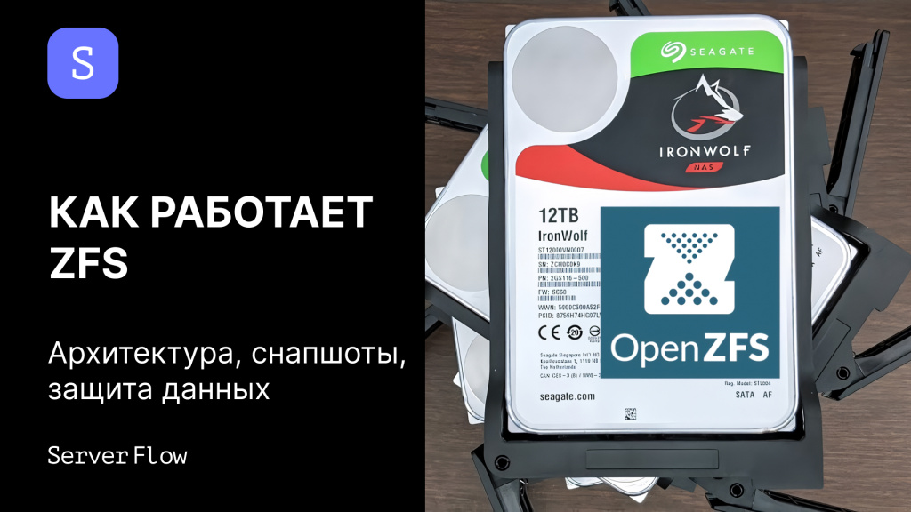 Как работает ZFS: архитектура, снапшоты, защита данных