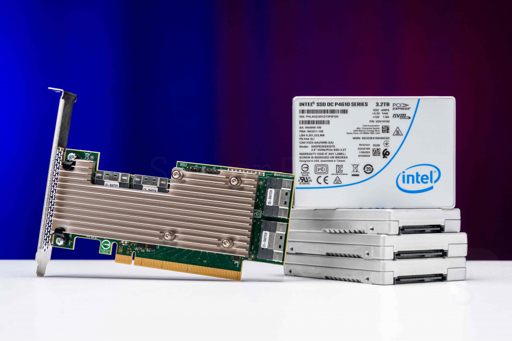 PCIe-свич и NVMe-накопители Intel