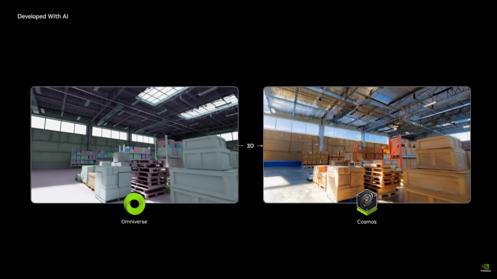 Связка платформ Nvidia Omniverse и Nvidia Cosmos