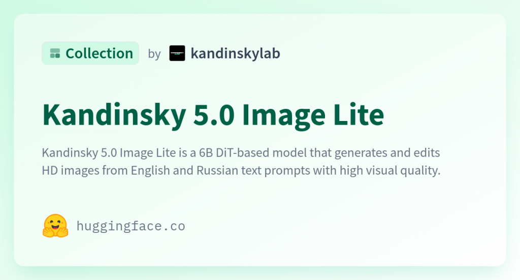 Kandinsky Image Lite