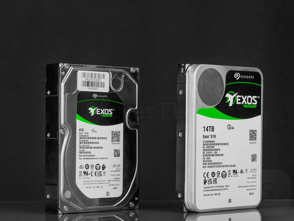 Seagate Exos 7E10 и Seagate Exos X18
