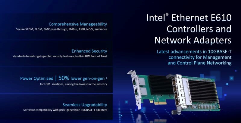 Описание серии сетевых карт Intel E610