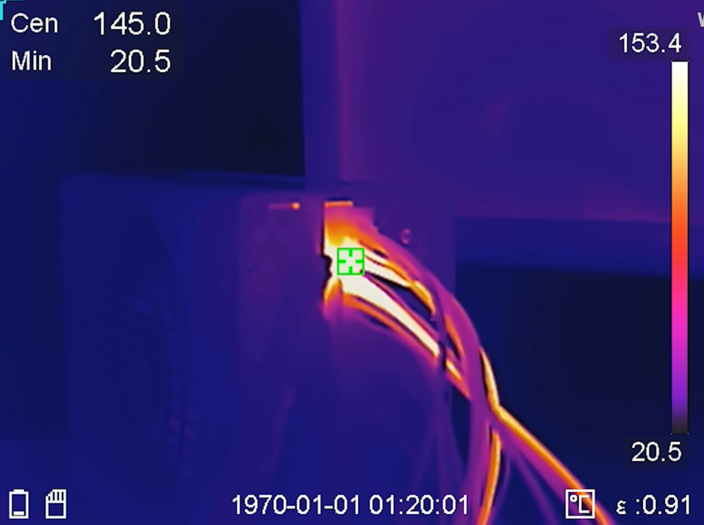 Кабель питания RTX 5090 нагревается до 145 °C