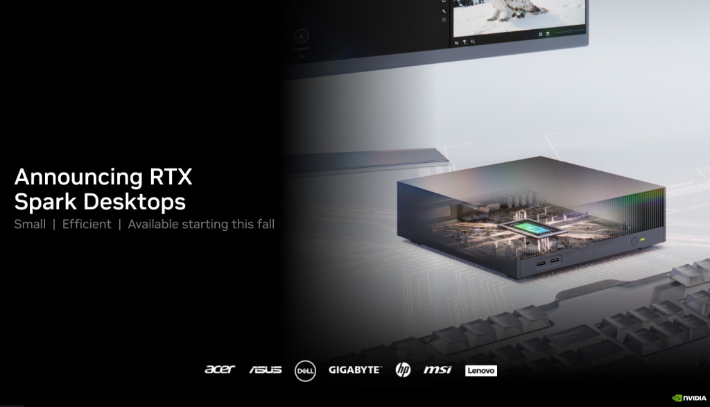 Nvidia анонсирует RTX Spark Desktops