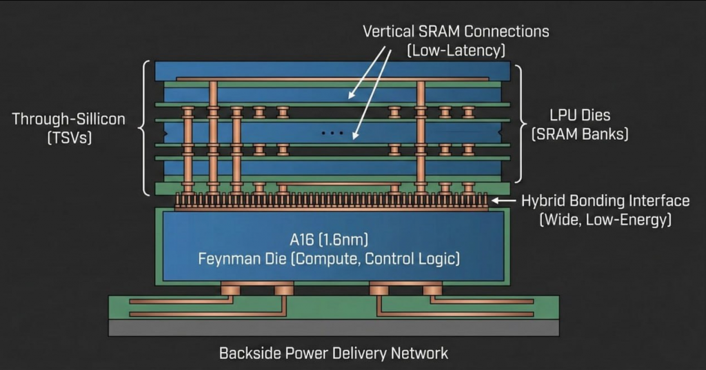 Вертикальное стэкирование SRAM-памяти
