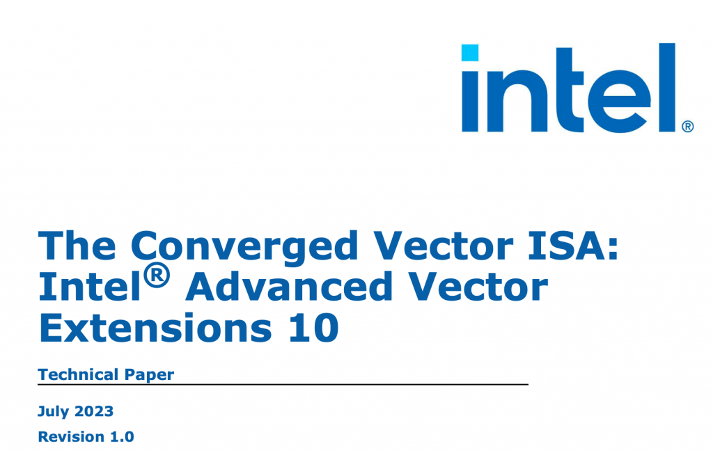 Intel AVX10