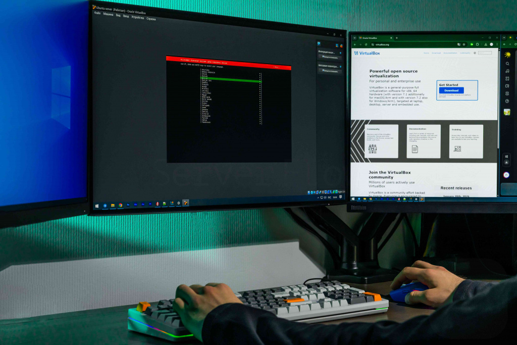 Интерфейс Proxmox