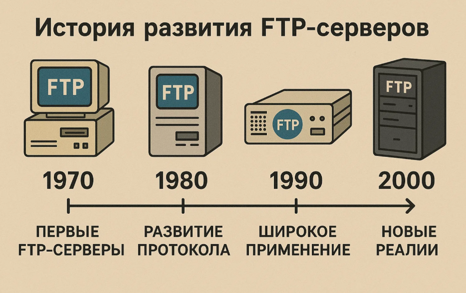 История развития FTP-протокола