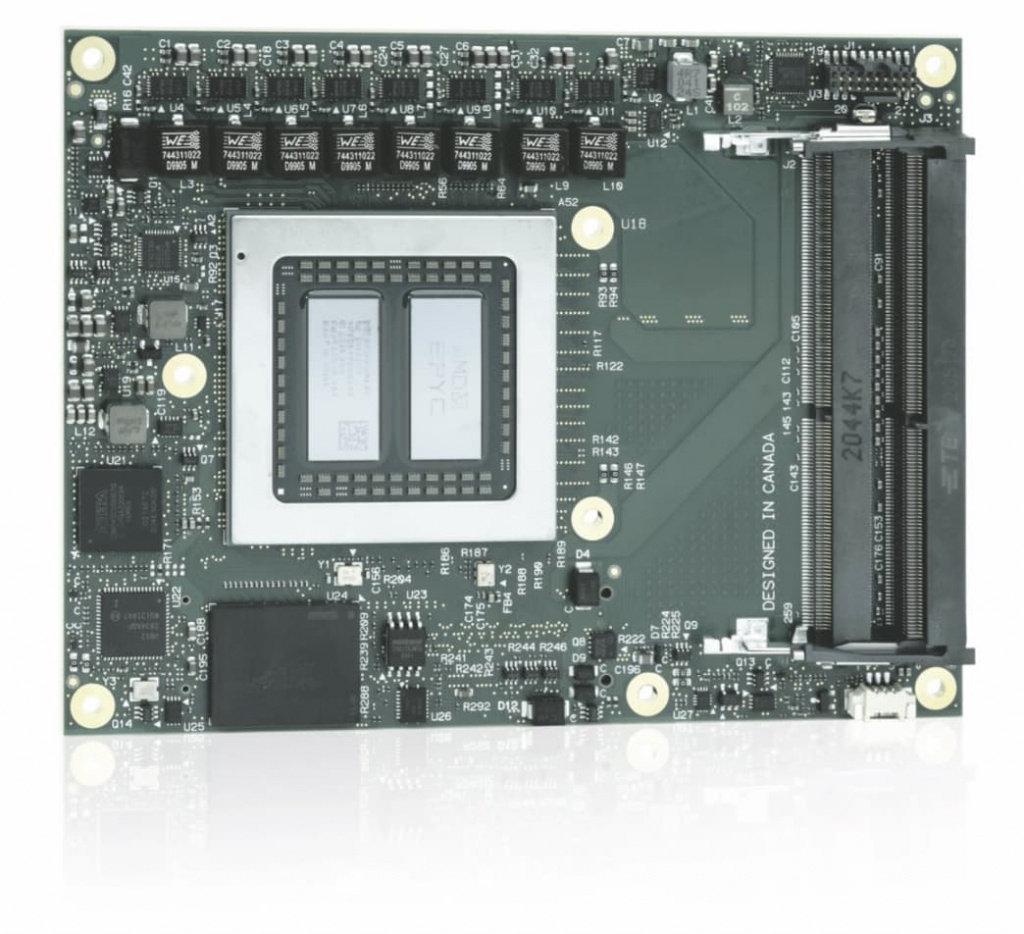 Материнская плата Kontron COMe-bEP7 на базе AMD EPYC Embedded 3000