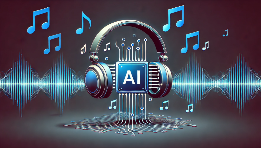 Визуализация создания музыки с помощью ИИ