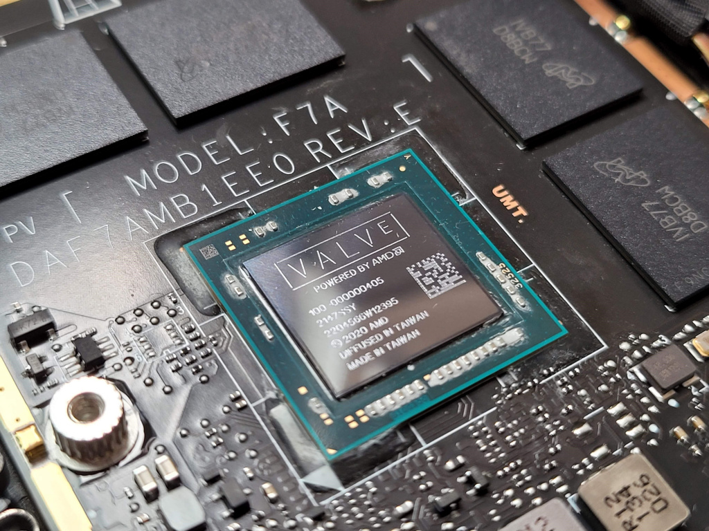 SoC-процессор AMD, установленный в портативную консоль Steam Deck