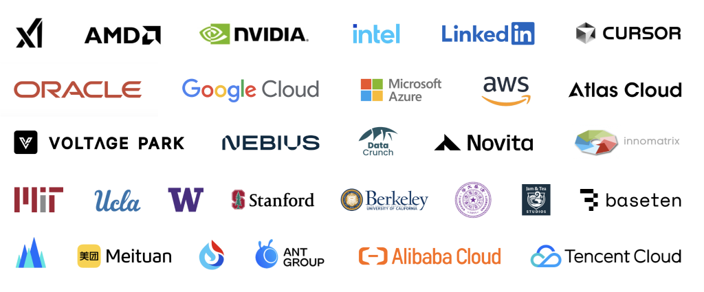 Компании, поддерживающие SGLang