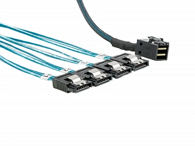 Кабель  SFF8643 - 4x SATA 1м