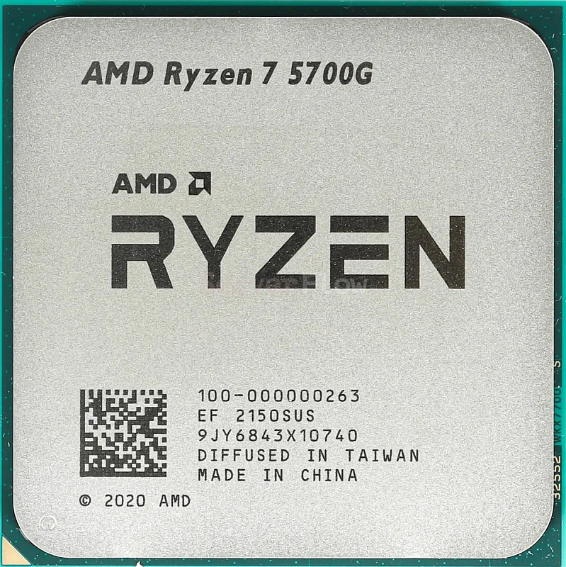 Процессор AMD Ryzen 7 5700G (8c/16t, 3.8GHz-4.6GHz, 65W)