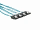 Кабель  SFF8643 - 4x SATA 1м 2