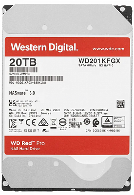 Жесткий диск WD Red Pro 20TB 3.5" SATA 6GB/s [WD202KFGX]