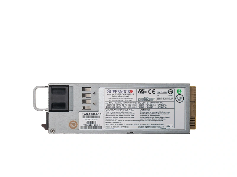 Блок питания Supermicro PWS-1K02A-1R (1000W) 1