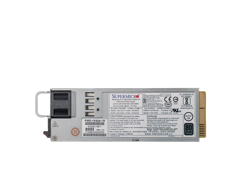 Блок питания Supermicro PWS-1K62A-1R (1600W) 1