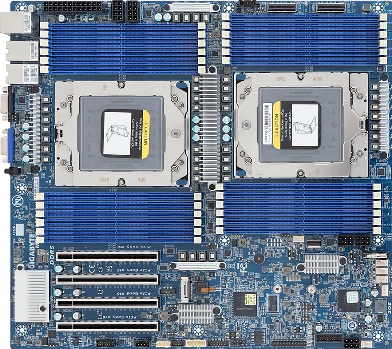 Материнская плата Gigabyte MZ73-LM0 Rev 3.x (E-ATX, 2x SP5, 24 DIMM)